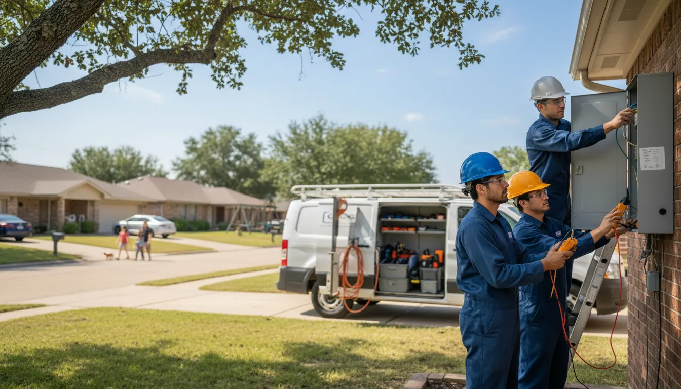 Certified electrician providing emergency electrical services in Jonesville, TX